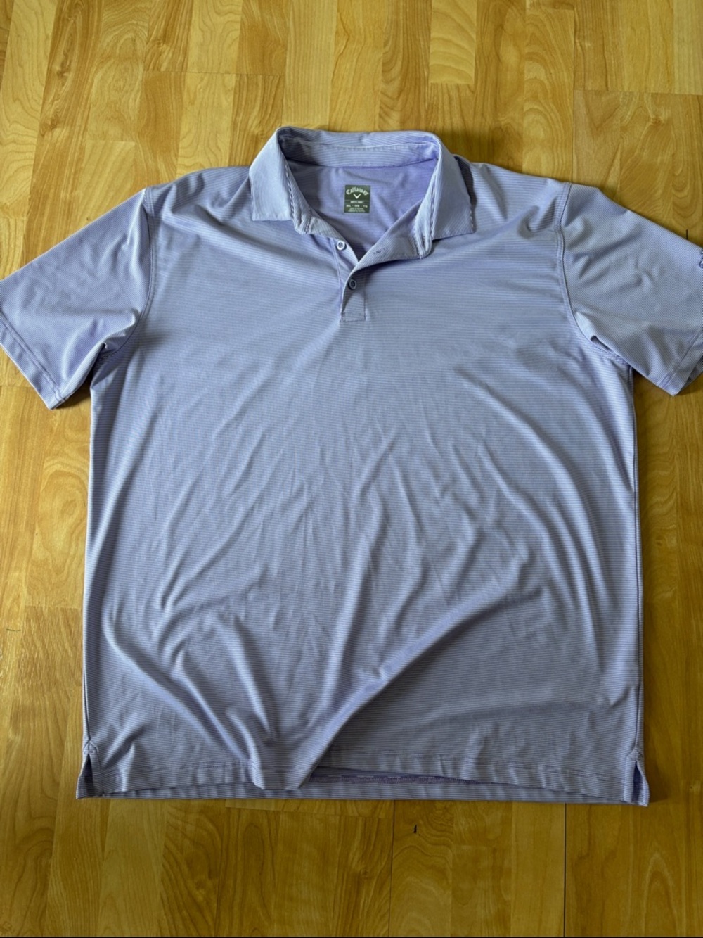 Callaway Opti Dri Polo Golf Shirt Mens XXL Lavendar Short Sleeve